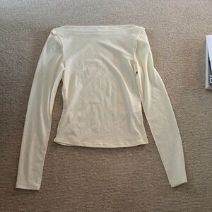 BDG Cream Long Sleeve Top